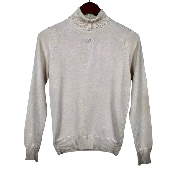 GIVENCHY SPORT Vintage Embroidered Logo 1/4 Zip Turtleneck Pullover - Picture 8 of 8